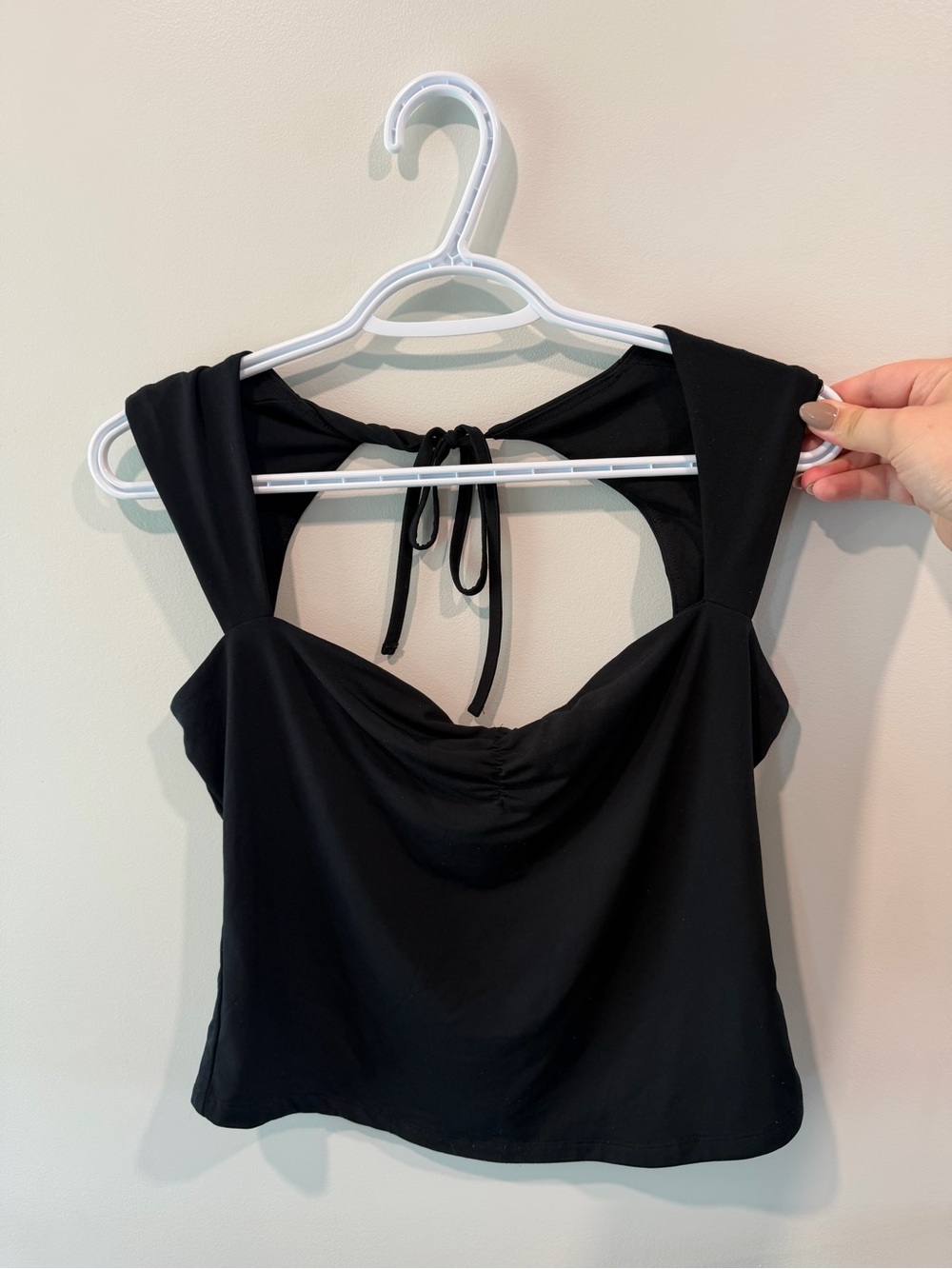 Ardene Black Sleeveless Tie-Back Camisole